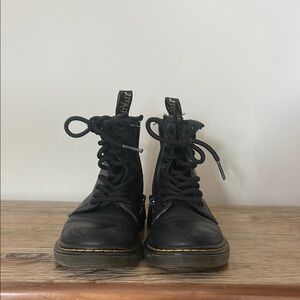 Dr. Martens Black Kids Boots
